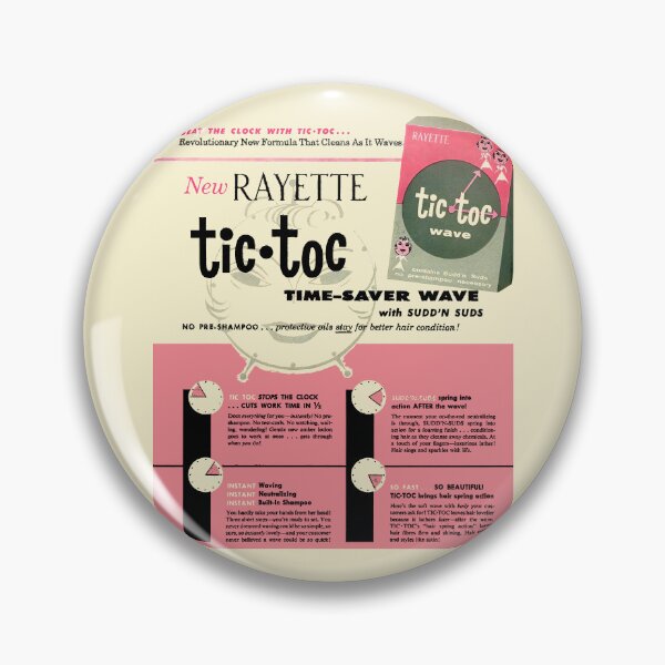 Item preview, TIC TOC WAVE SHAMPOO ADVERT designed and sold by ThrowbackAds.