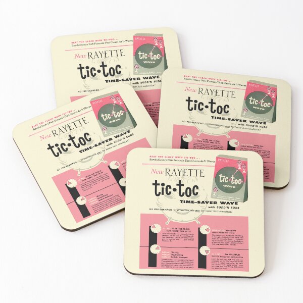 Item preview, TIC TOC WAVE SHAMPOO ADVERT designed and sold by ThrowbackAds.