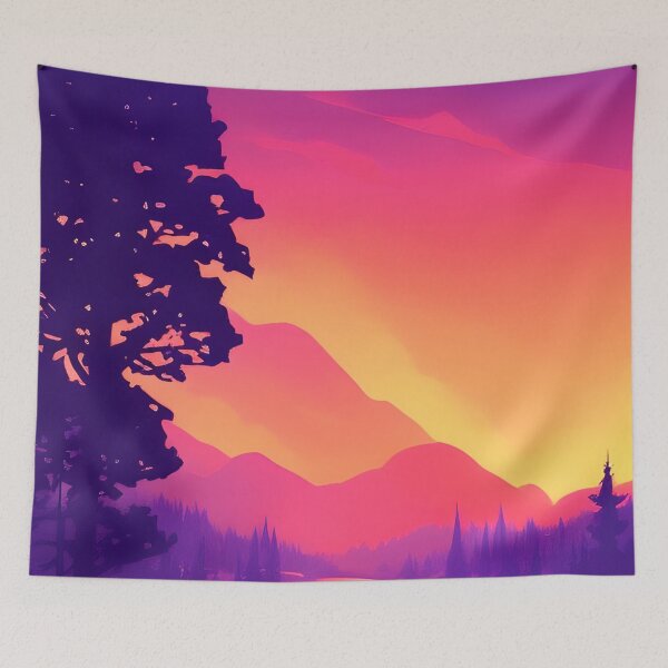 Item preview, Add a Touch of Beauty and Tranquility to Your Life with Our Stunning Minimalist Forest Landscape Prints designed and sold by supeart.