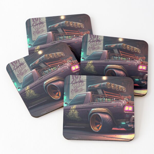 Item preview, Pickup Truck Modified Packing a Heavy Load in the Streets of Tokyo designed and sold by ultra-cool.