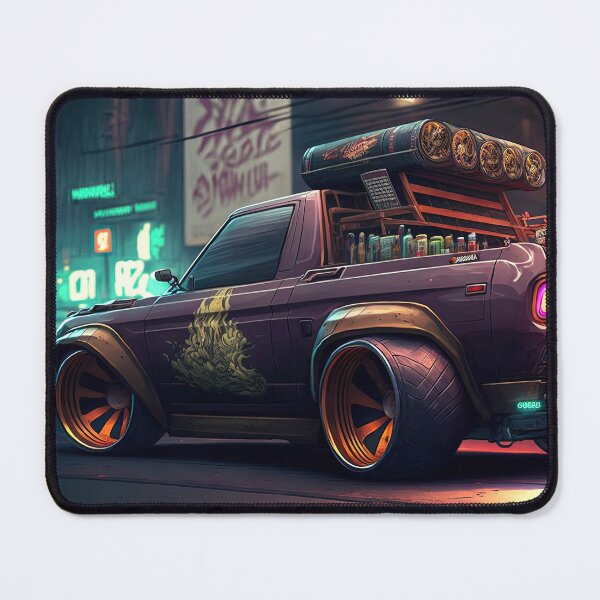 Item preview, Pickup Truck Modified Packing a Heavy Load in the Streets of Tokyo designed and sold by ultra-cool.