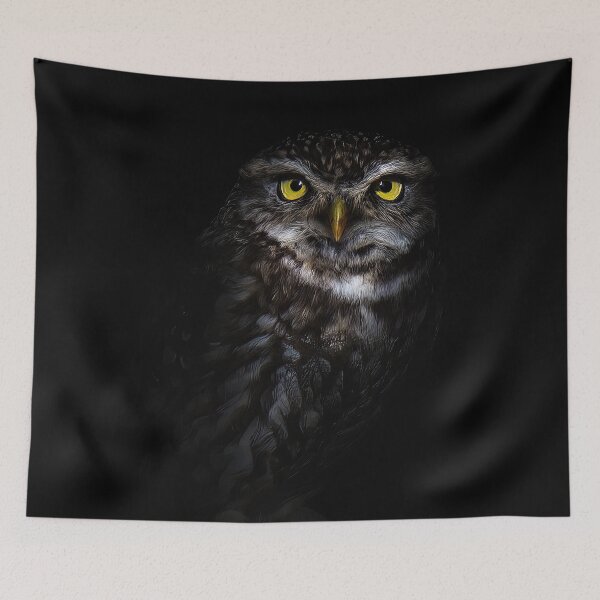 Item preview, Little Owl in the shadows designed and sold by Mart R Porter Nature.