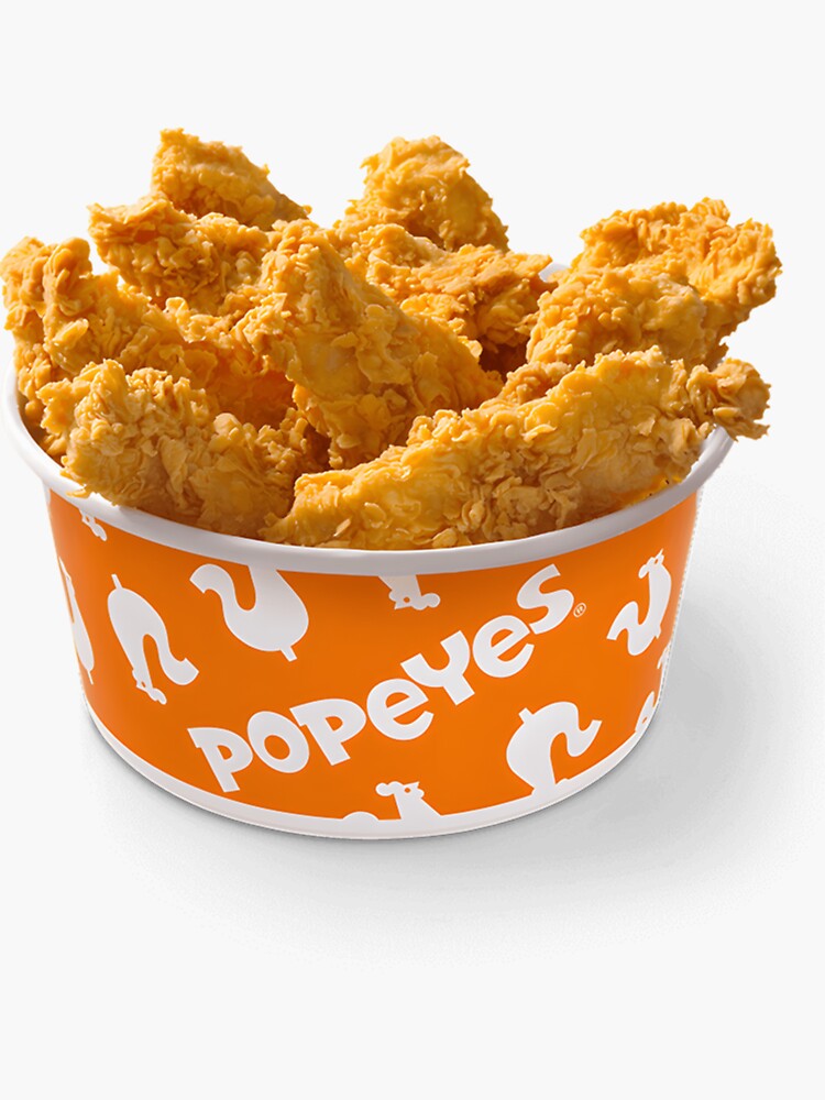 Popeyes Chicken Sticker for Bucket Classic Redbubble Sale 152\