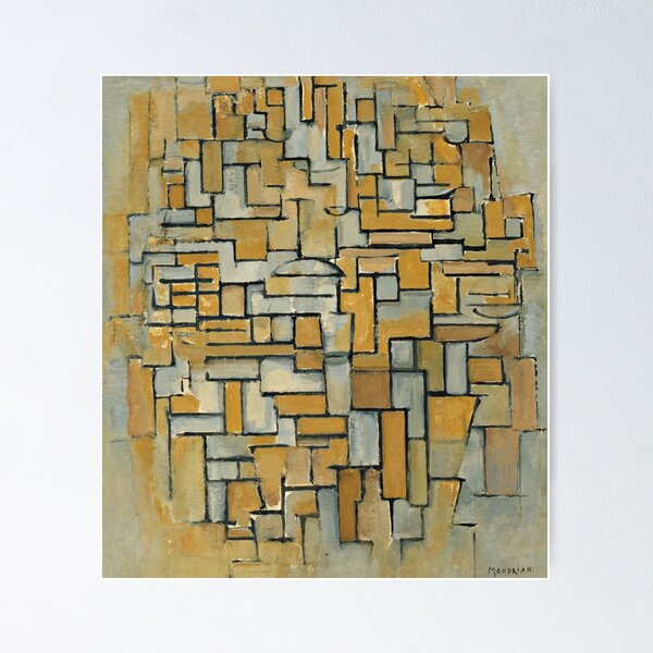 Item preview, Piet Mondrian's Composition in Brown and Gray, 1913 by Piet Mondrian designed and sold by BossyCatHome.