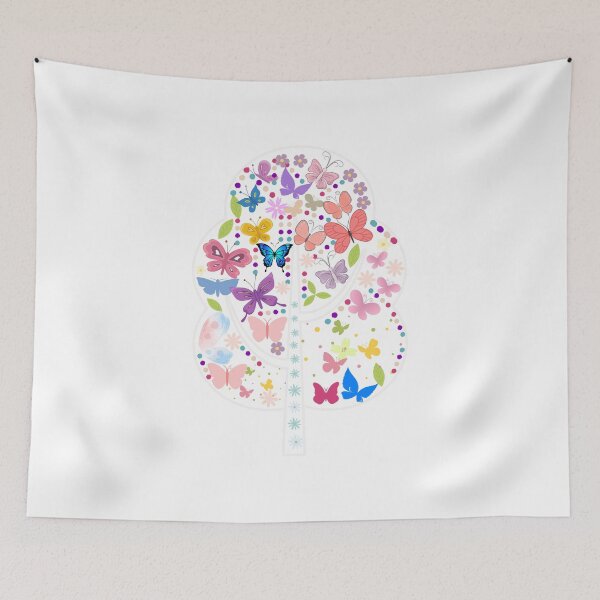 Item preview, Butterfly Pattren, Nice Tree And Flowers designed and sold by Onasaart.