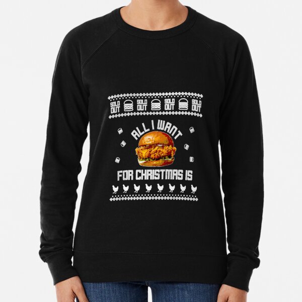 Popeyes Chicken Sandwich Funny Ugly Christmas Sweaters Cute Gift Zip Tote  Bag
