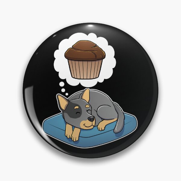 Artikelvorschau, Australian Cattle Dog dreaming about Chocolate Muffins entworfen und verkauft von DoggieDelights.