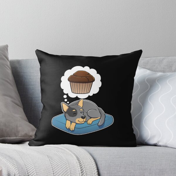 Item preview, Australian Cattle Dog dreaming about Chocolate Muffins designed and sold by DoggieDelights.