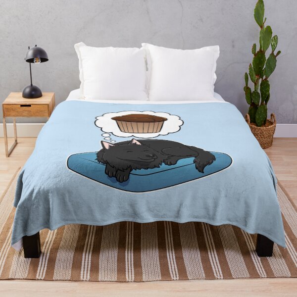 Item preview, Belgian Sheepdog dreaming about Chocolate Muffins designed and sold by DoggieDelights.