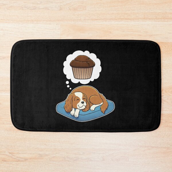 Item preview, Cavalier King Charles Spaniel dreaming about Chocolate Muffins designed and sold by DoggieDelights.