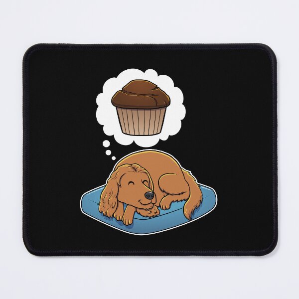 Item preview, English Cocker Spaniel dreaming about Chocolate Muffins designed and sold by DoggieDelights.