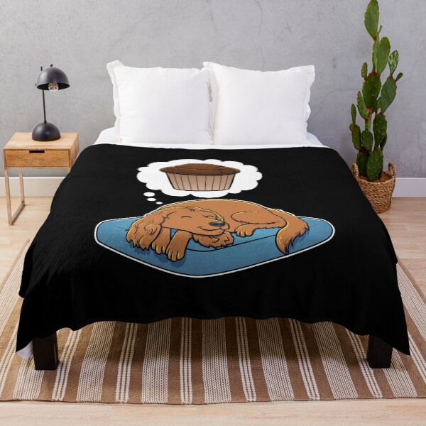 Item preview, English Cocker Spaniel dreaming about Chocolate Muffins designed and sold by DoggieDelights.