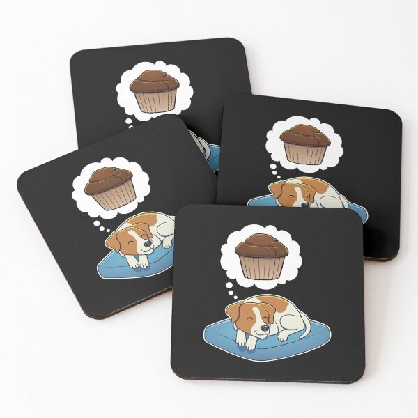 Item preview, Jack Russell Terrier dreaming about Chocolate Muffins designed and sold by DoggieDelights.