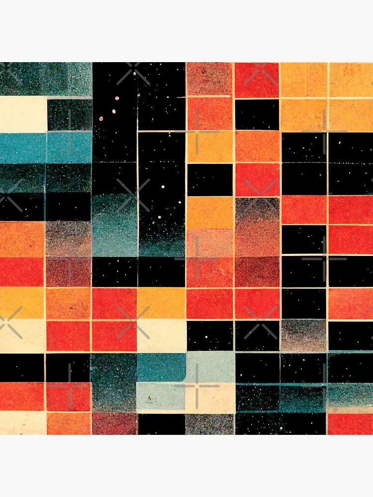 "Space Blocks" Sticker for Sale by AiDungeon Redbubble