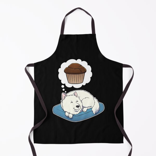 Artikelvorschau, Samoyed dreaming about Chocolate Muffins entworfen und verkauft von DoggieDelights.