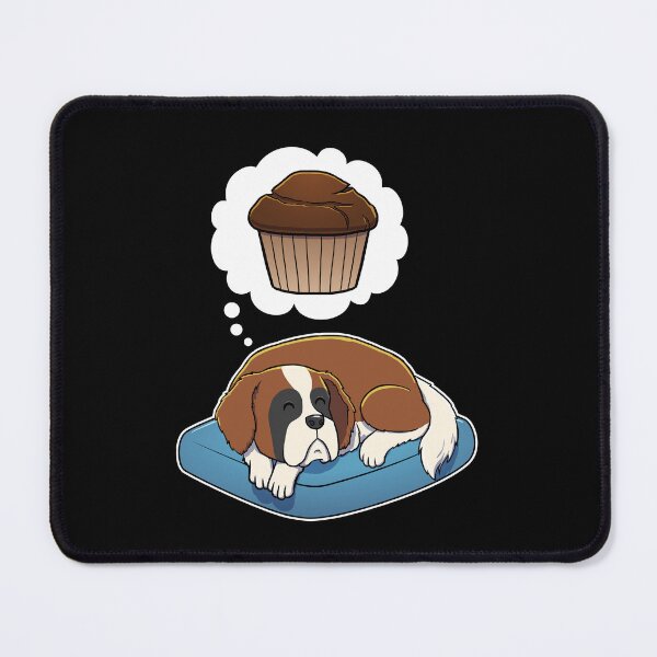 Item preview, St Bernard dreaming about Chocolate Muffins designed and sold by DoggieDelights.
