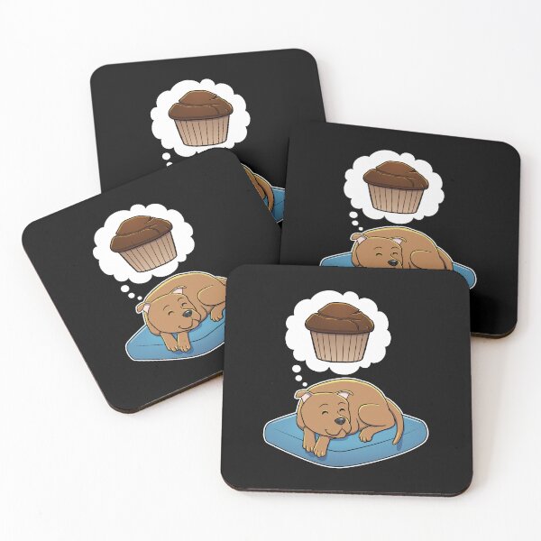 Artikelvorschau, Staffordshire Bull Terrier dreaming about Chocolate Muffins entworfen und verkauft von DoggieDelights.
