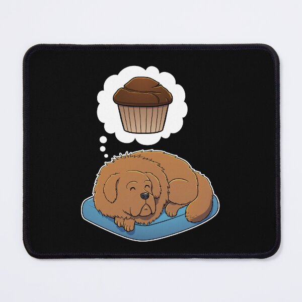 Item preview, Tibetan Mastiff dreaming about Chocolate Muffins designed and sold by DoggieDelights.
