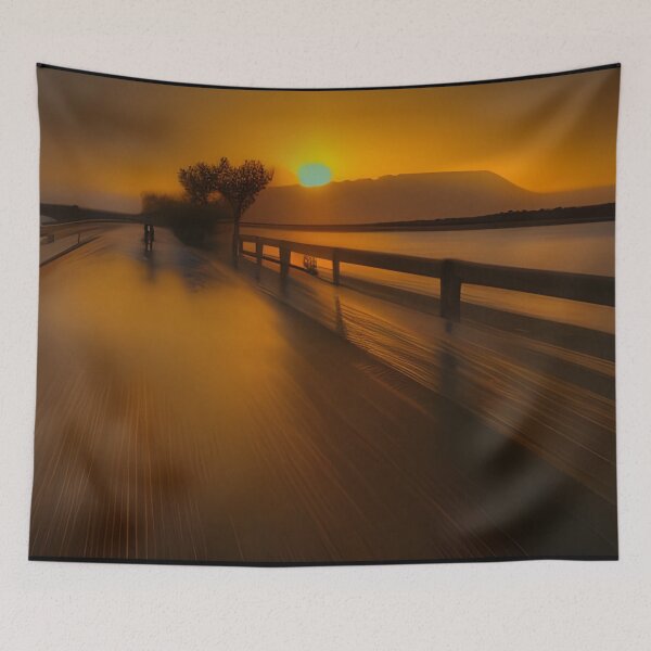 Item preview, sunset from the bridge designed and sold by ARabbitHole.