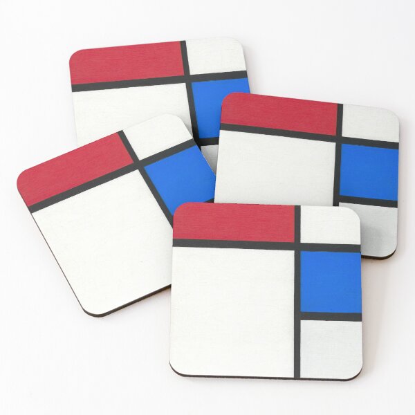 Item preview, Piet Mondrian's Composition No. II with Red and Blue, 1929 Piet Mondrian designed and sold by BossyCatHome.