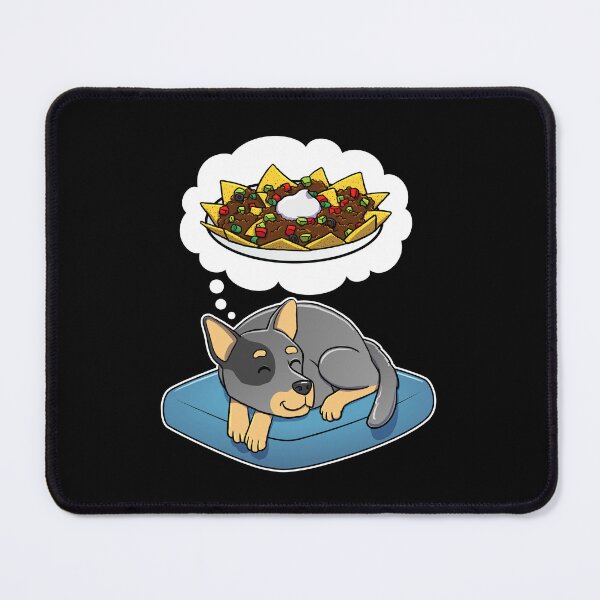Item preview, Australian Cattle Dog dreaming about Nachos designed and sold by DoggieDelights.