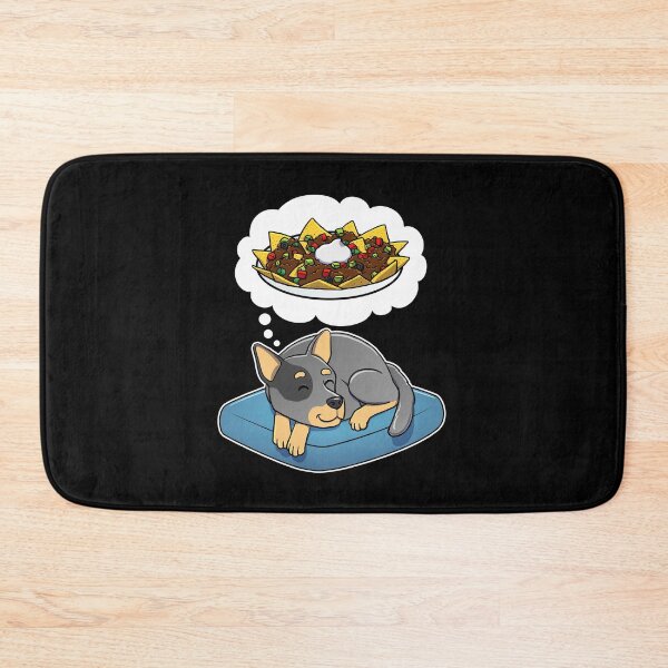Item preview, Australian Cattle Dog dreaming about Nachos designed and sold by DoggieDelights.