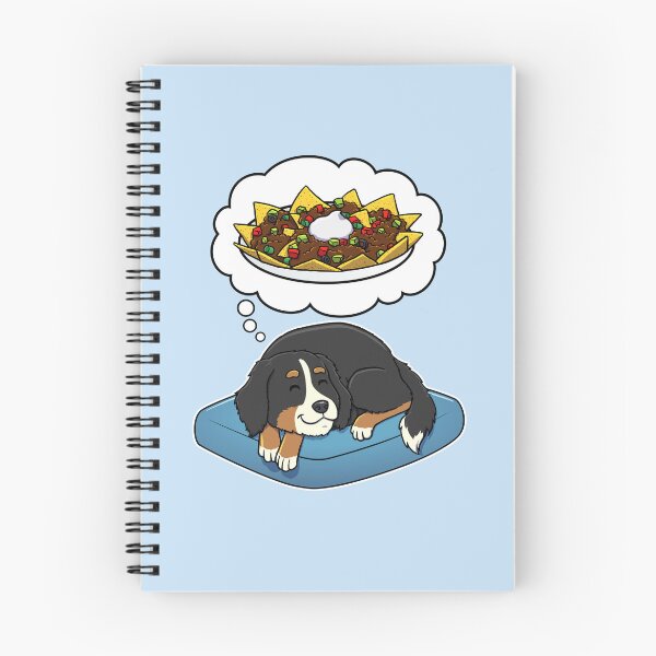 Item preview, Bernese Mountain Dog dreaming about Nachos designed and sold by DoggieDelights.