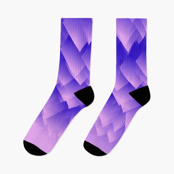 Item preview, Purple mountains covered in fog hanging upside down, minimal graphic art designed and sold by CiniArt.