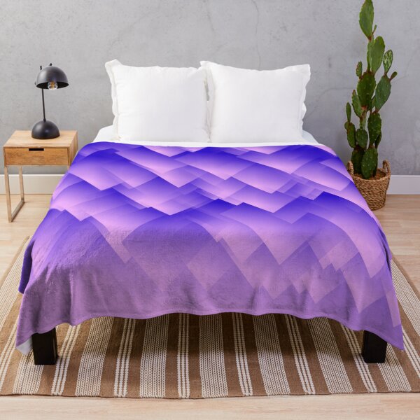 Item preview, Purple mountains covered in fog hanging upside down, minimal graphic art designed and sold by CiniArt.