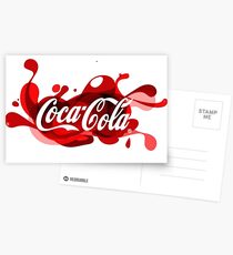 Coca-Cola Splash Logo Postcards