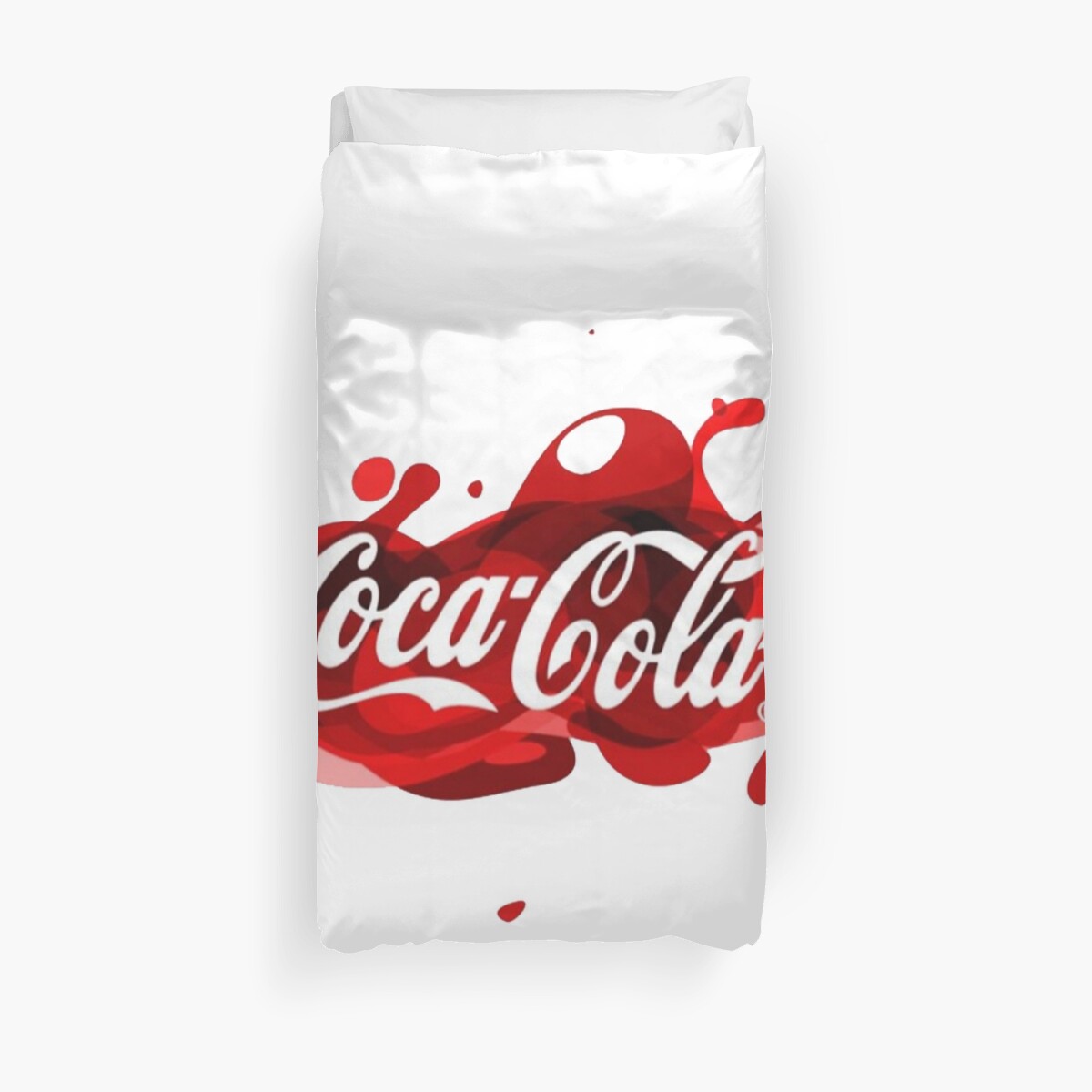 Coca Cola Splash Logo Duvet Cover By Yellowteacups Redbubble