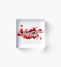 Coca-Cola Splash Logo Acrylic Block