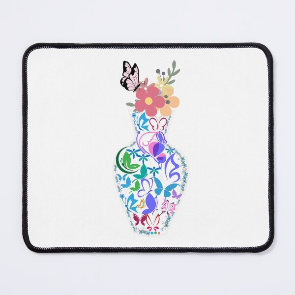 Item preview, Butterfly Pattren With Beautiful  Vase And Flowers designed and sold by Onasaart.