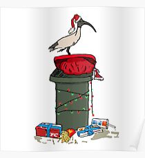 Xmas Bin Chicken Poster