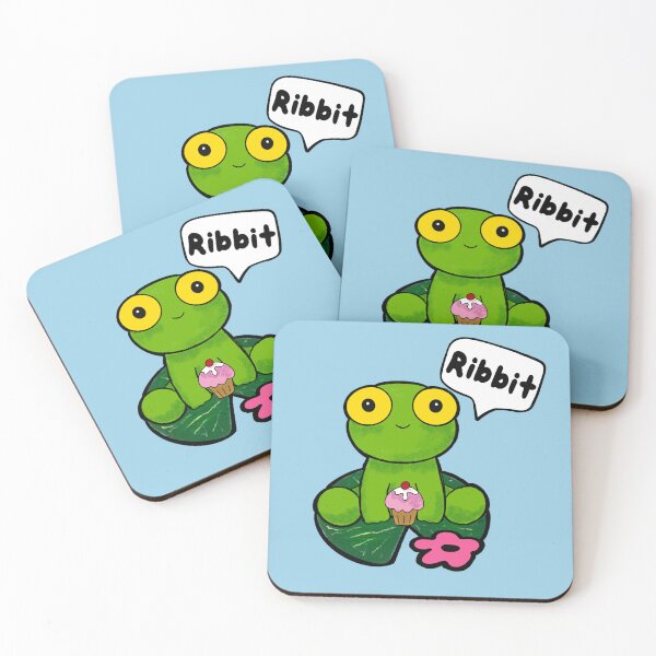 Item preview, Kawaii Frogs Go Ribbit  designed and sold by Art-Speaks.