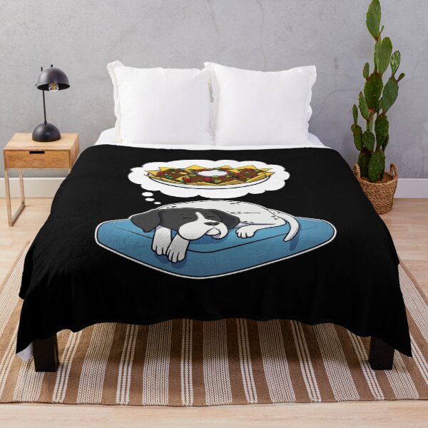 Item preview, English Pointer dreaming about Nachos designed and sold by DoggieDelights.