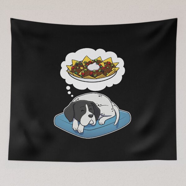Artikelvorschau, English Pointer dreaming about Nachos entworfen und verkauft von DoggieDelights.