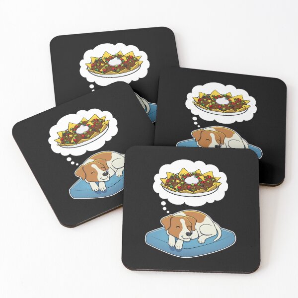 Item preview, Jack Russell Terrier dreaming about Nachos designed and sold by DoggieDelights.