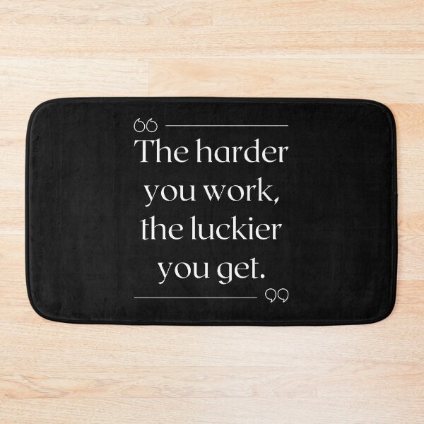 Item preview, Recruiter Quote The harder you work, the luckier you get. designed and sold by Recruiter-Love.