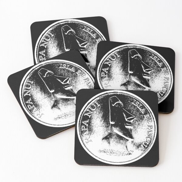 Item preview, Easter Island Head 2000 peso coin white designed and sold by Hammered Time.