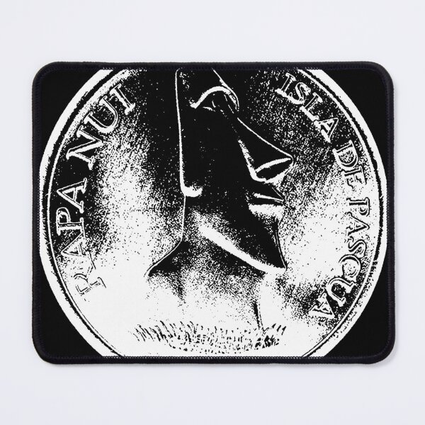 Artikelvorschau, Easter Island Head 2000 peso coin white entworfen und verkauft von Hammered Time.