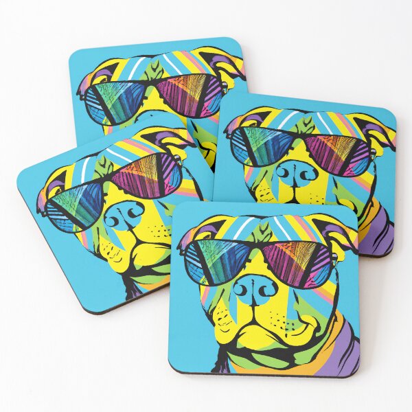 Item preview, Pit bull pop art designed and sold by AOK-DESIGN.