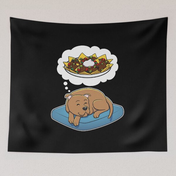 Artikelvorschau, Staffordshire Bull Terrier dreaming about Nachos entworfen und verkauft von DoggieDelights.