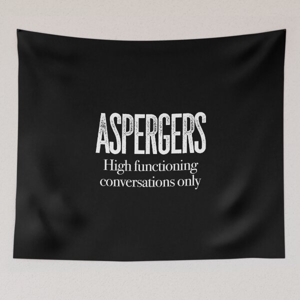 Item preview, ASPERGERS High functioning conversations only | Asperger Syndrome Awareness | Autism Spectrum Disorder | High Functioning | Neurodiversity | Neurodivergent | Neurodiverse designed and sold by MJDezigns.