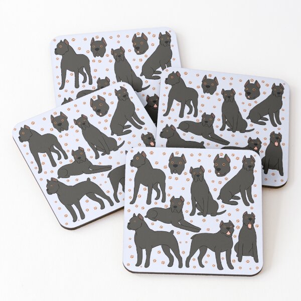 Item preview, Cane corso illustration pattern  designed and sold by Yarafantasyart.