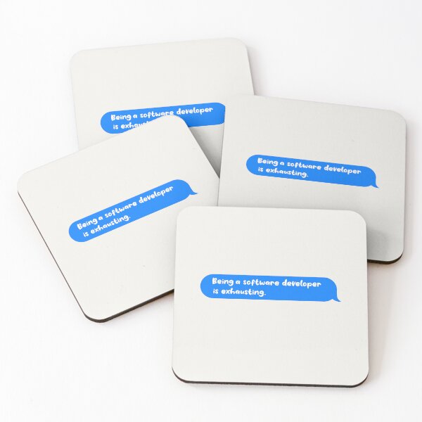 Item preview, Being An Adult Is Exhausting Funny Text Message Software Developer designed and sold by CandyDroidMerch.