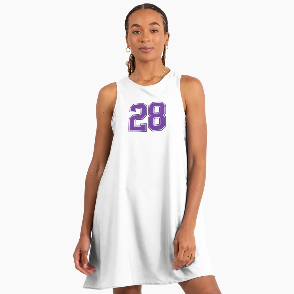 Purple Number 28 lucky sports jersey twenty eight" A-Line Dress for Sale by  HeavyStyle | Redbubble
