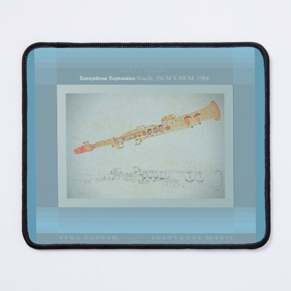 Item preview, Sopranino Saxophone - Early Work :Drawing 1984 designed and sold by Nira Dabush.