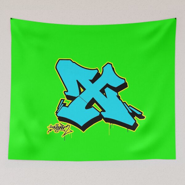 Item preview, BLUE LETTER X BY ESONE URBAN GRAFFITI STREET STYLE  designed and sold by GraffitiBomberZ.