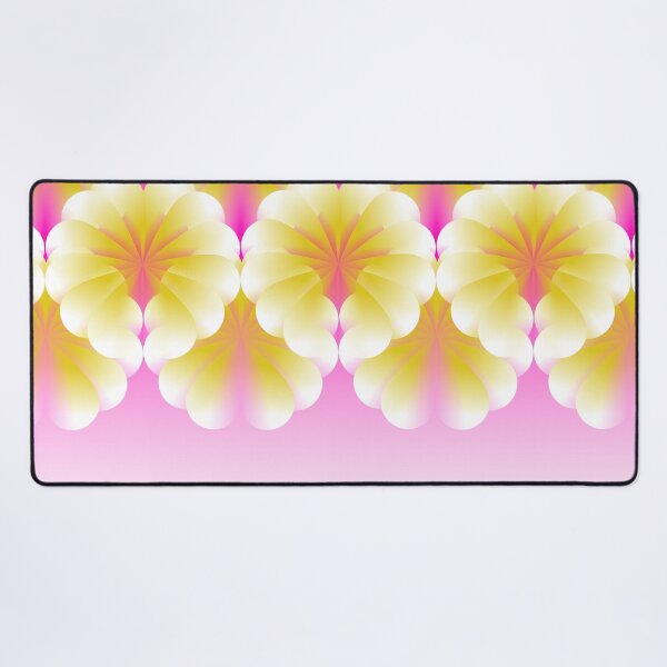 Item preview, Spring themed white and yellow flowers with pink background minimal graphic art designed and sold by CiniArt.